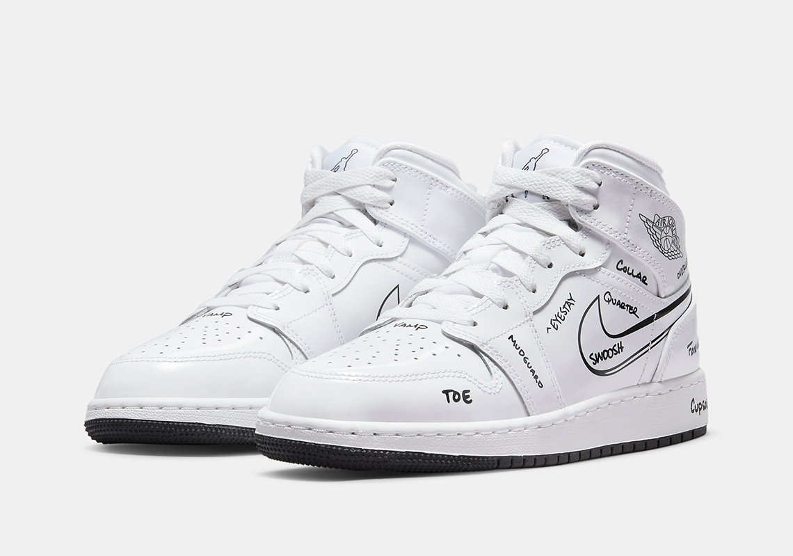 Air Jordan 1 Mid Schematic Dq1866 100 Ps 4