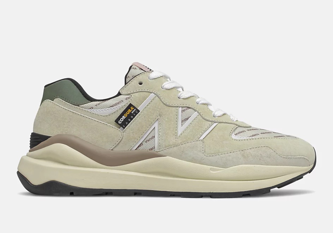 "Beige" And All-Over Text Share This Cordura-Covered New Balance 57/40
