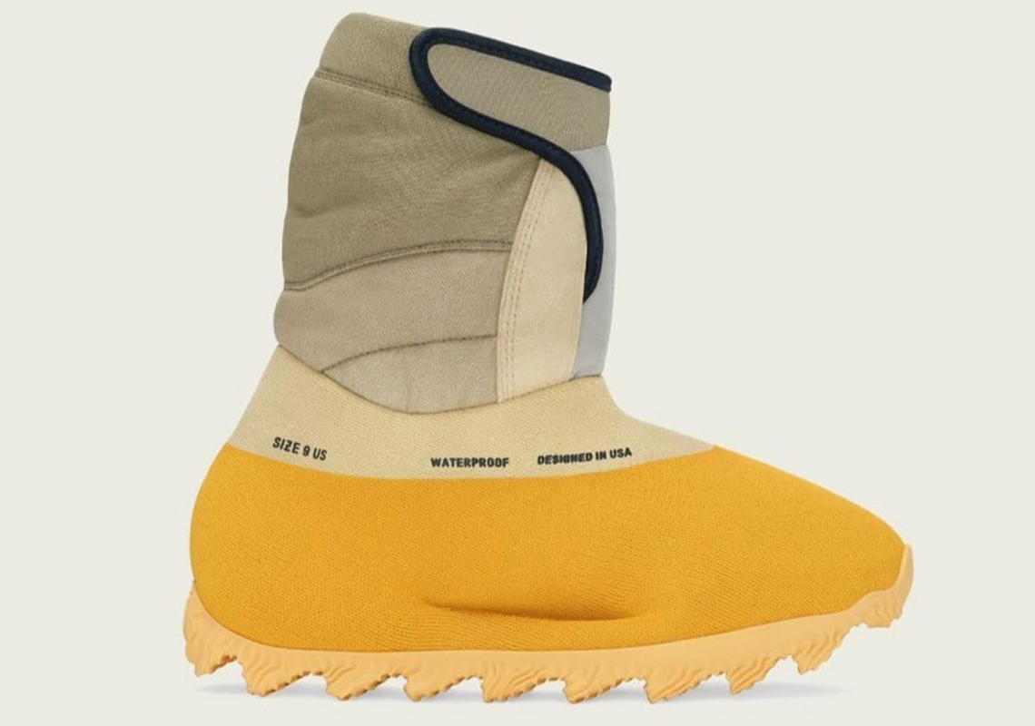 First Look At The adidas Yeezy Knit Runner Boot "Sulfur"