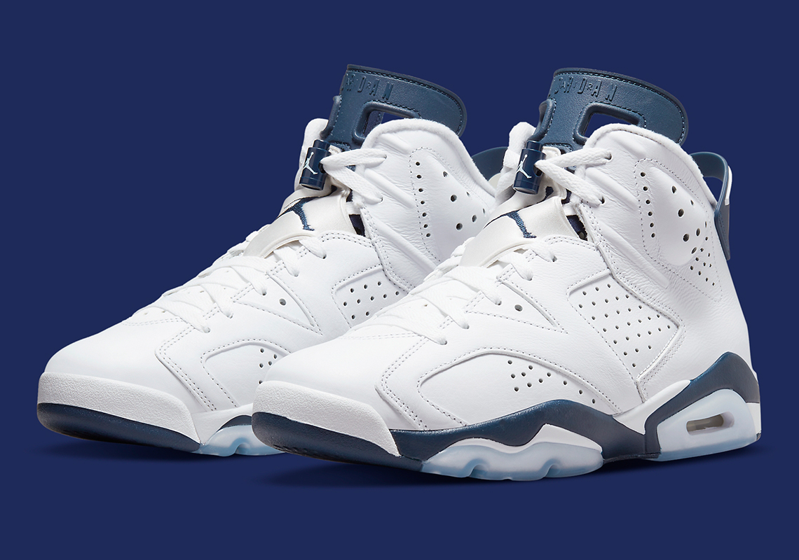 The Air Jordan 6 "Midnight Navy" Appears Via Official Images Ahead Of May 2022 Release