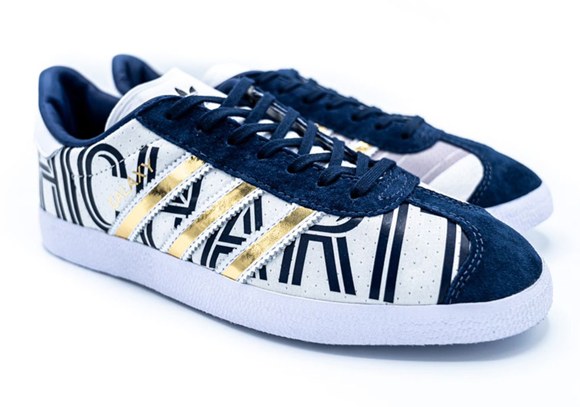 La Galaxy Adidas Gazelle Custom Creators Club 3