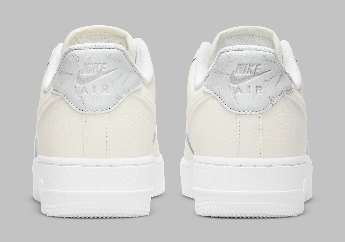 Nike Air Force 1 Low Multi Swoosh White Sail Grey Dr7857 100 3