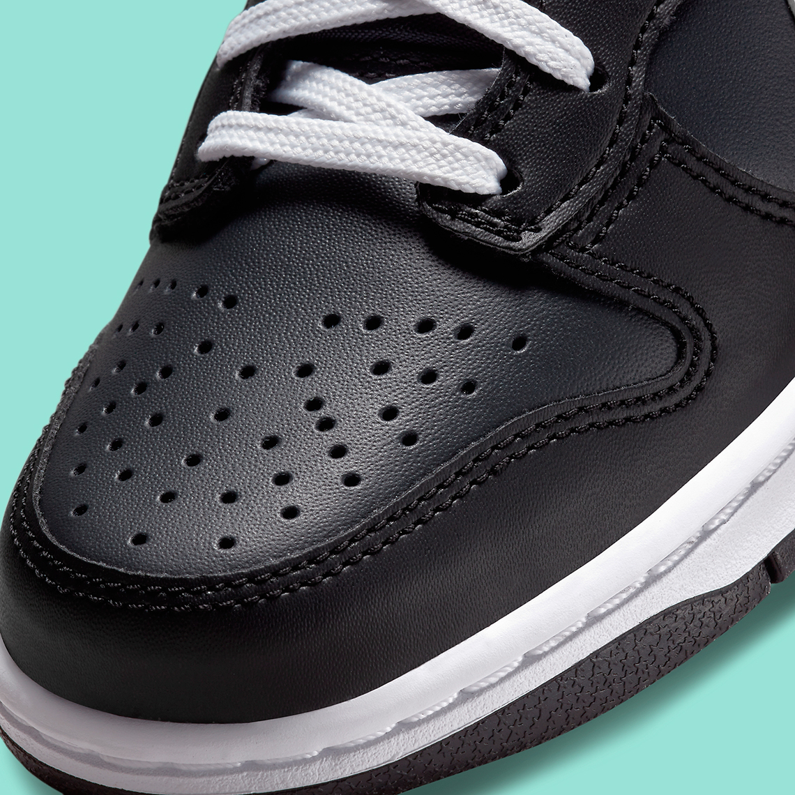Nike Dunk High Gs Black White Dh9751 001 8