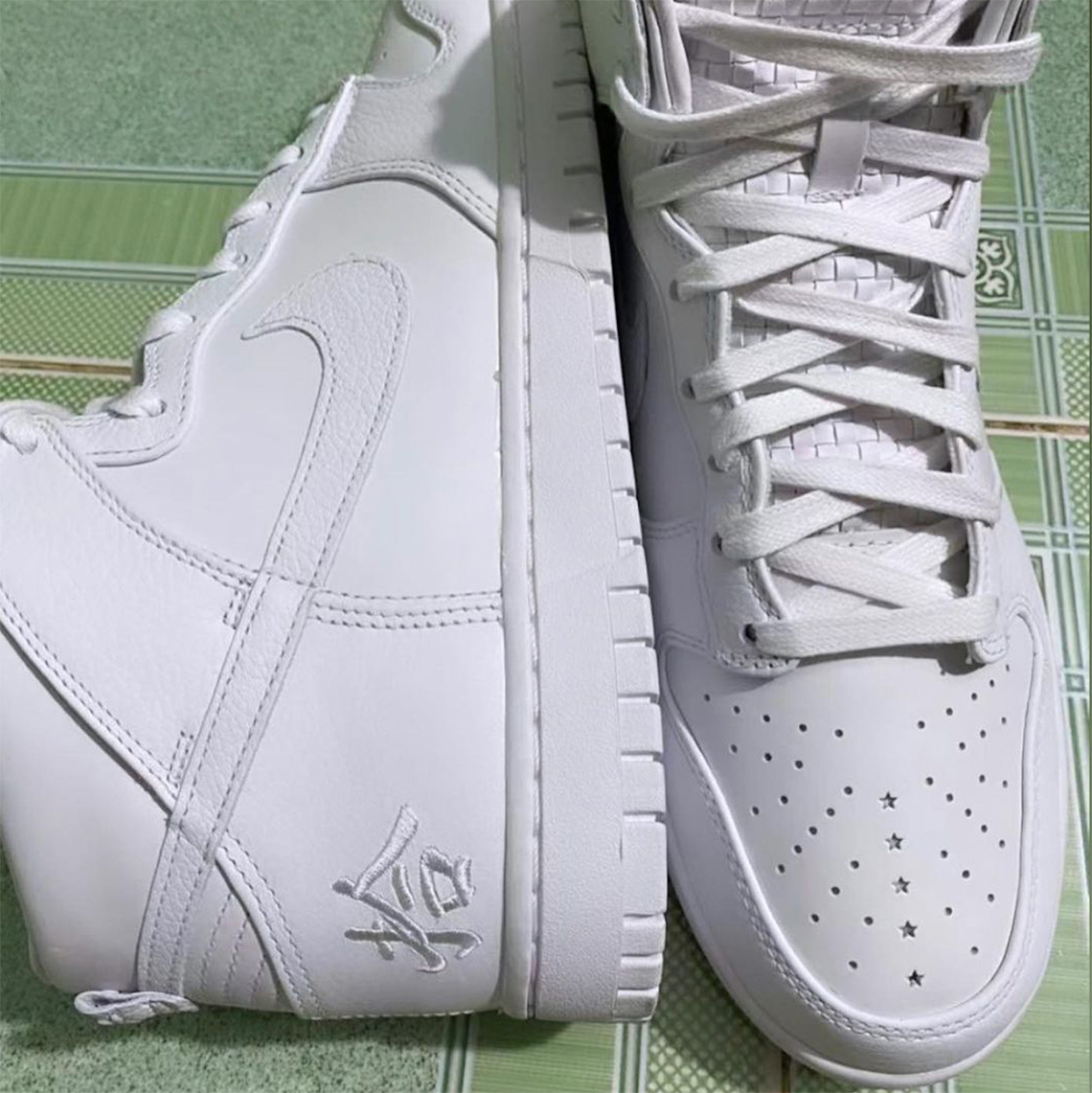 Nike Dunk High White Woven Tongue 1