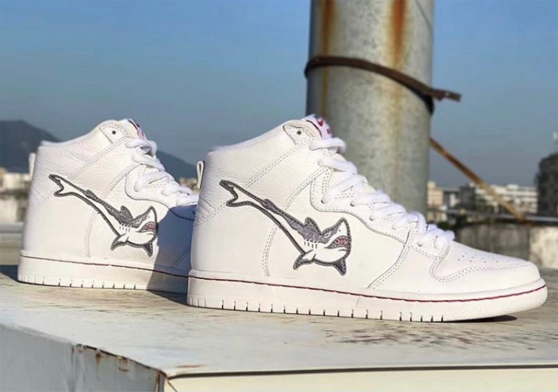 The Oski x Nike SB Dunk High "Shark" Soon Returns In White