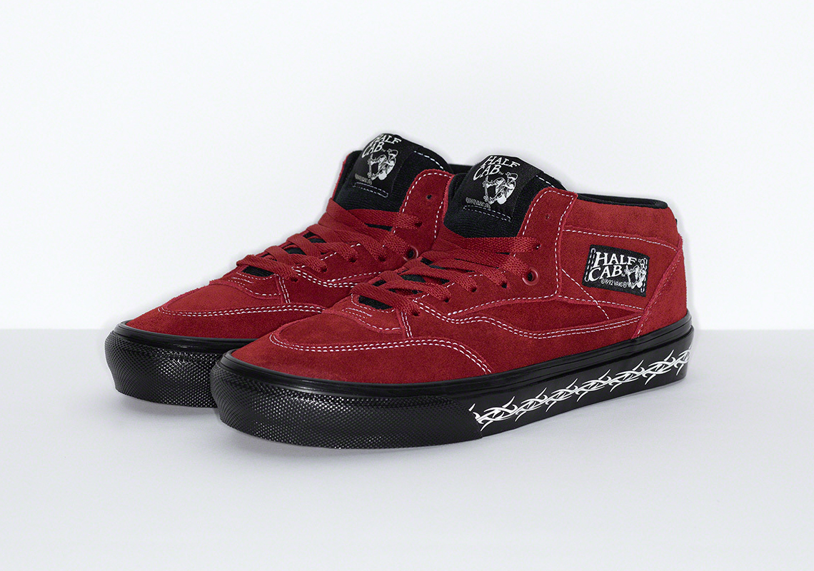 Supreme Vans Half Cab Maroon Fw21