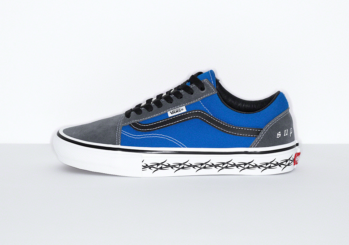Supreme Vans Old Skool Blue Fw21