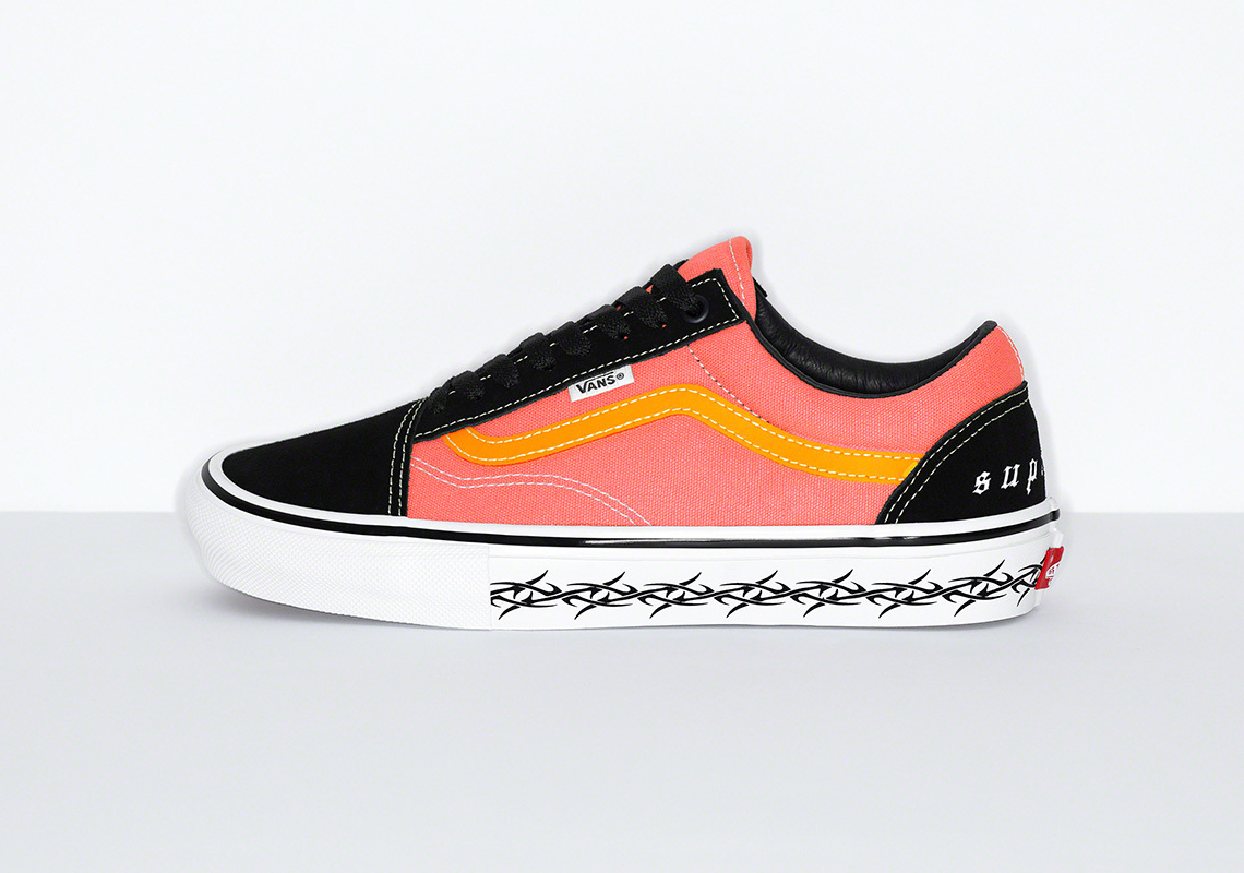 Supreme Vans Old Skool Pink Fw21