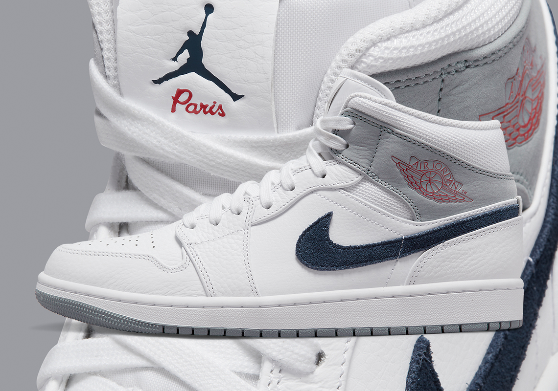 Official Images Of The Air Jordan 1 Mid "Paris"