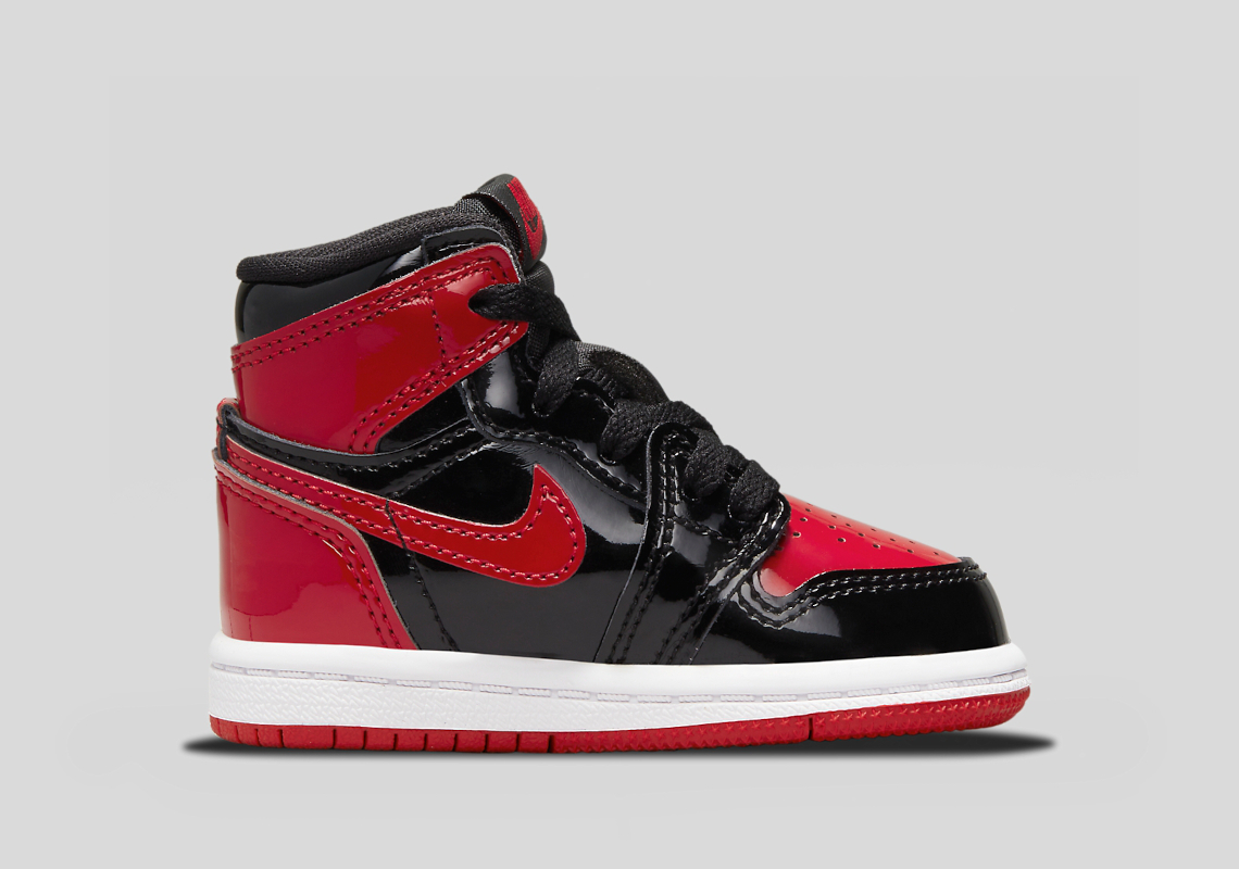 Air Jordan 1 Retro High Og Patent Bred Kids 1