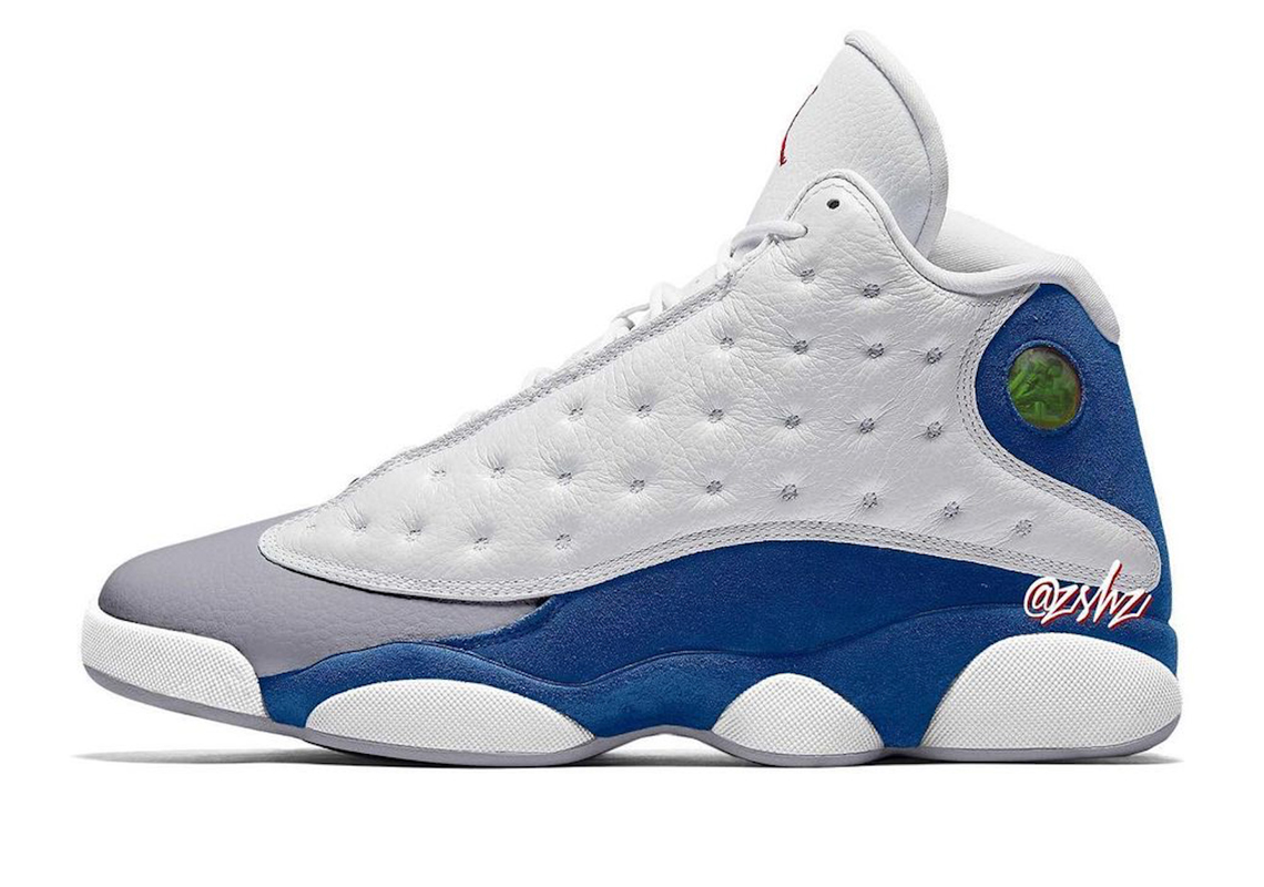 Air Jordan 13 White French Blue August 2022