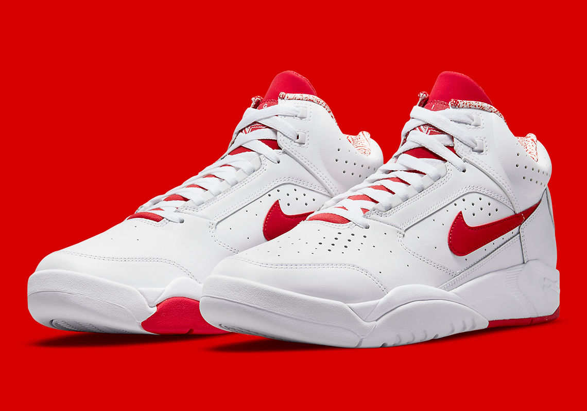 Nike Air Flight Lite White University Red Dj2518 101 6