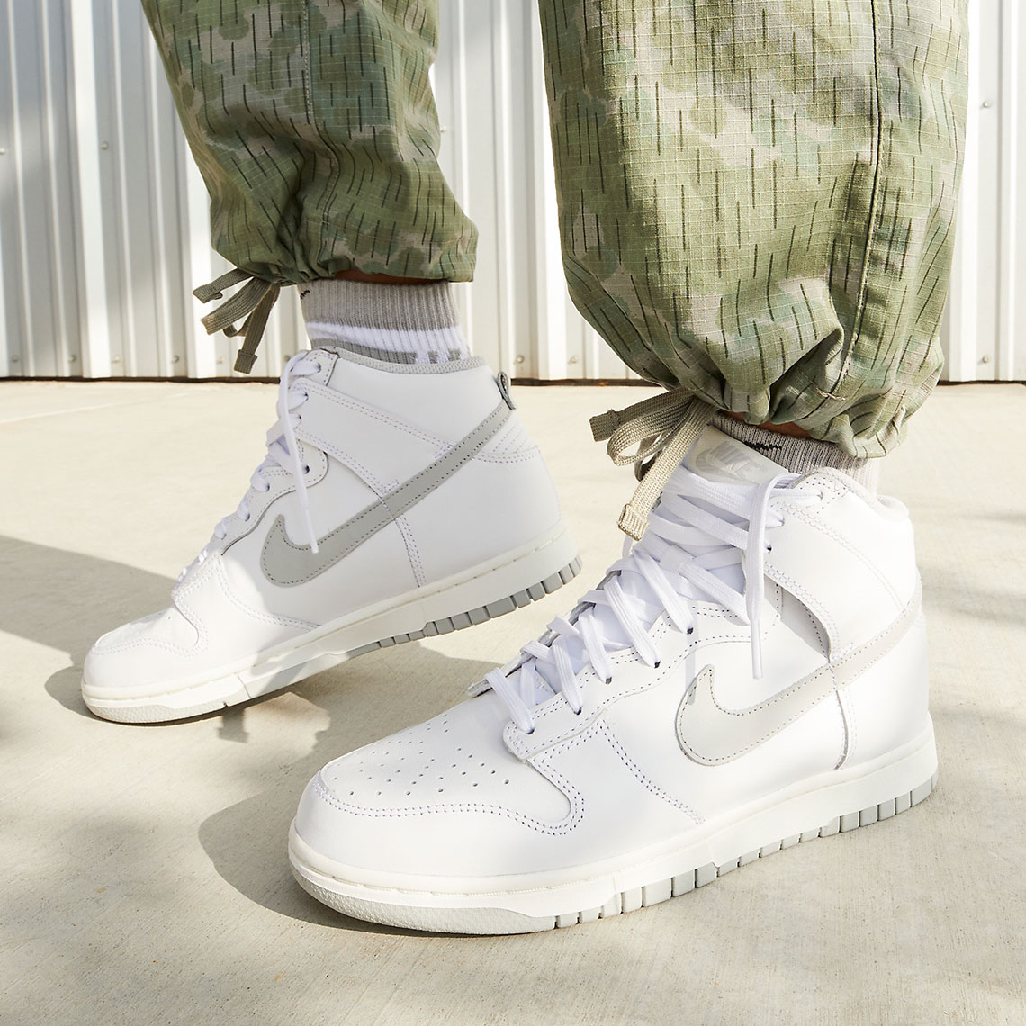 Nike Dunk High Womens White Grey Dd1869 111 Release Date 9