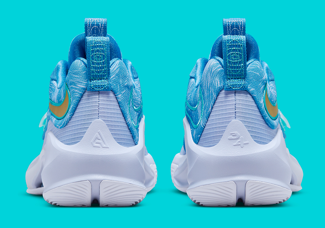 Nike Zoom Freak 3 Dutch Blue Metallic Gold Ghost Dynamic Turquoise Da0694 401 3