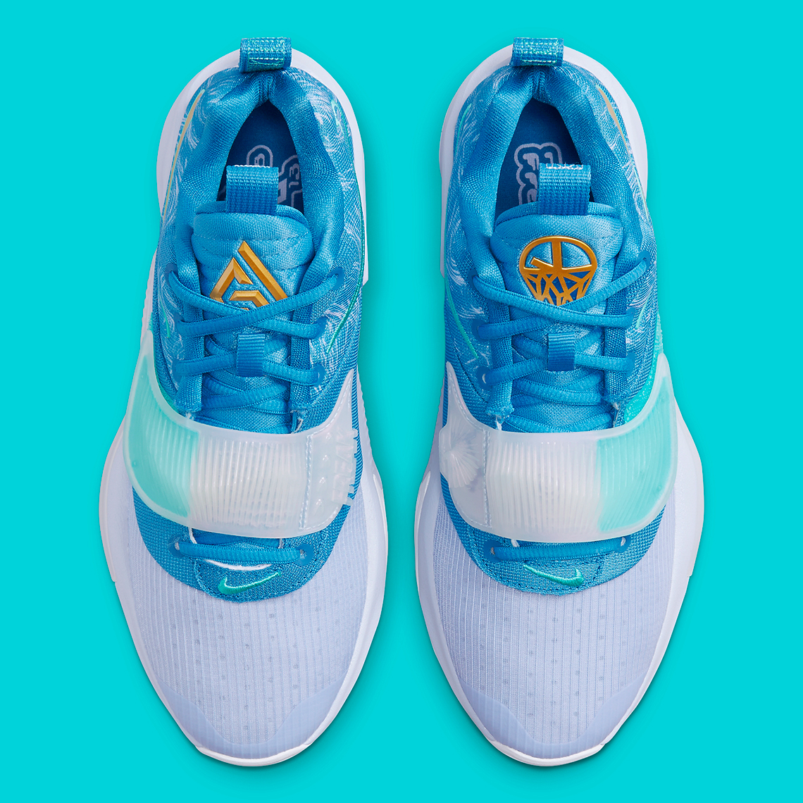 Nike Zoom Freak 3 Dutch Blue Metallic Gold Ghost Dynamic Turquoise Da0694 401 8