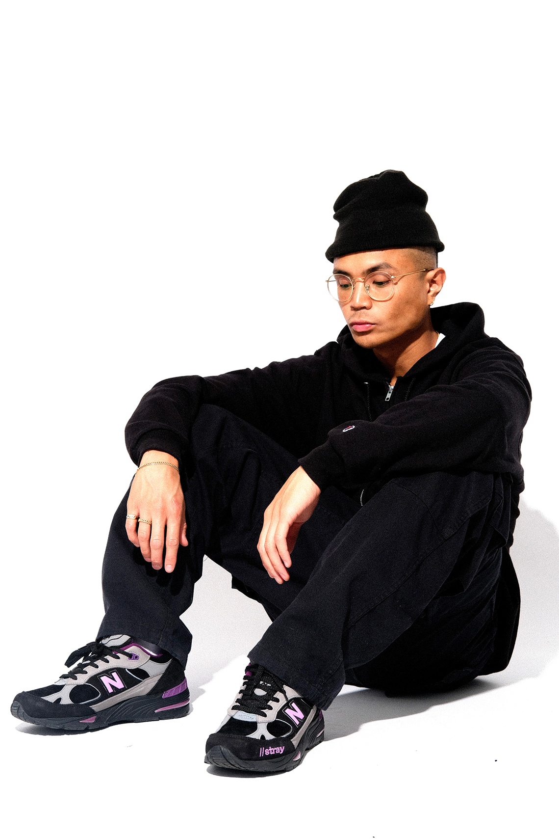 Stray Rats New Balance 991 Black Lookbook 4