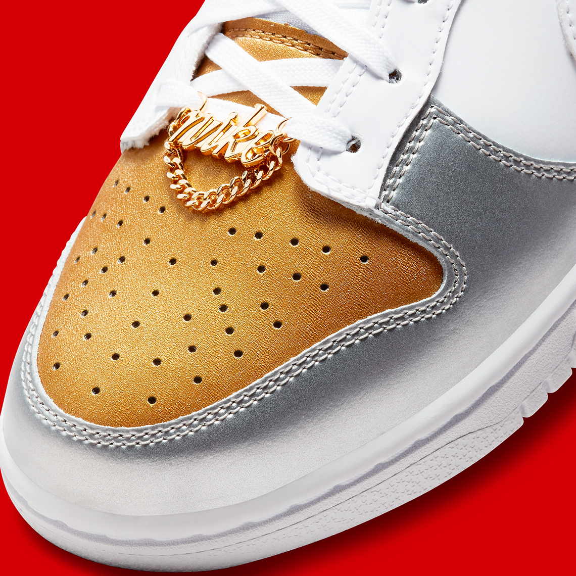 Nike Dunk Low Wmns Gold Silver Dh4403 700 2