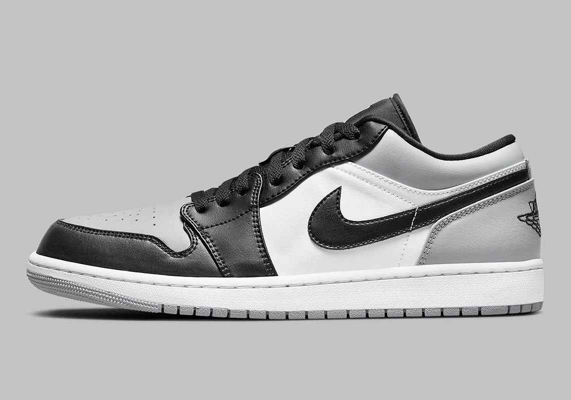 Air Jordan 1 Low Black White Light Smoke Grey 553558 052 5