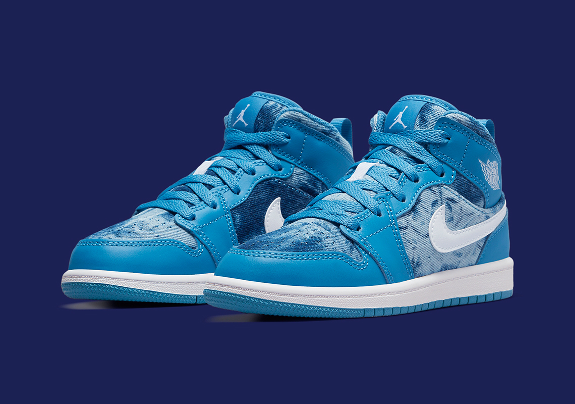 Air Jordan 1 Mid Washed Denim Dm8952 400 2