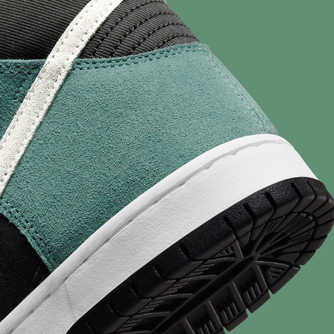 Nike Sb Dunk High Green Black Denim Dq3757 300 2