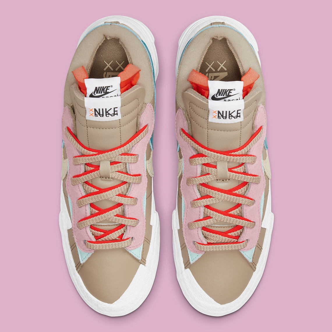 Sacai Kaws Nike Blazer Low Reed Dm7901 200 Release Date 12