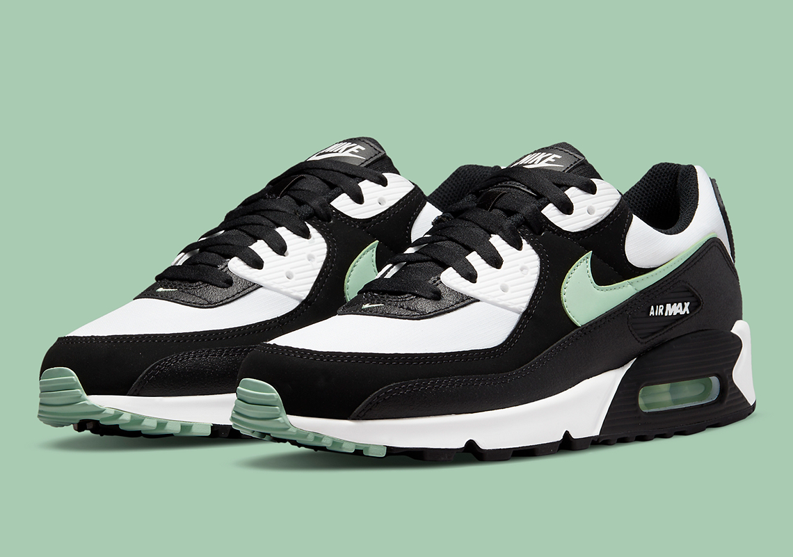 The Nike Air Max 90 Gets Dressed In Black And Mint Green