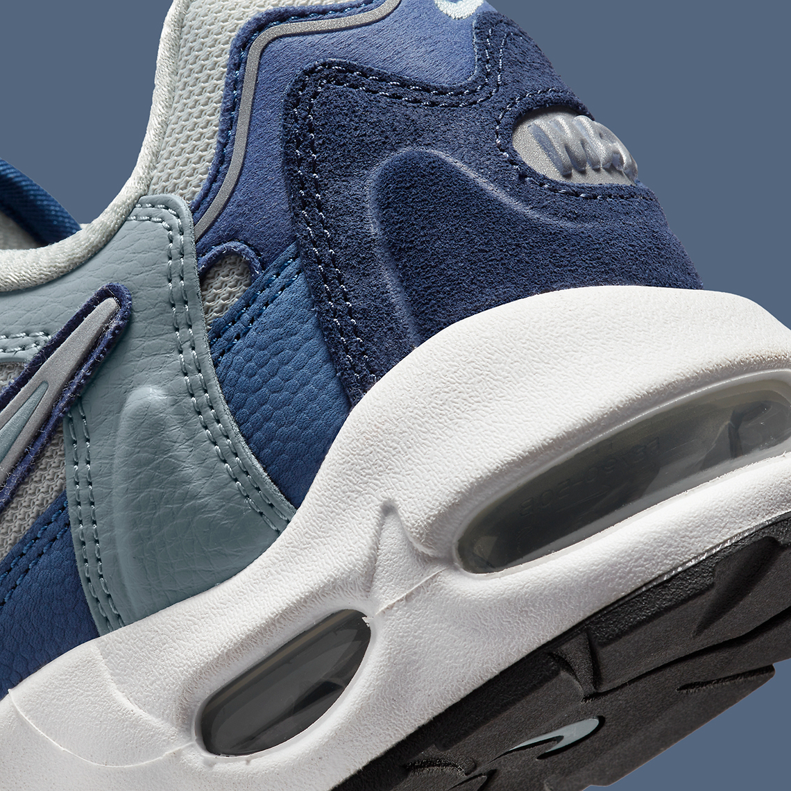 Nike Air Max 96 Ii Premium Light Silver Aviator Grey Mystic Navy Dh4757 001 6