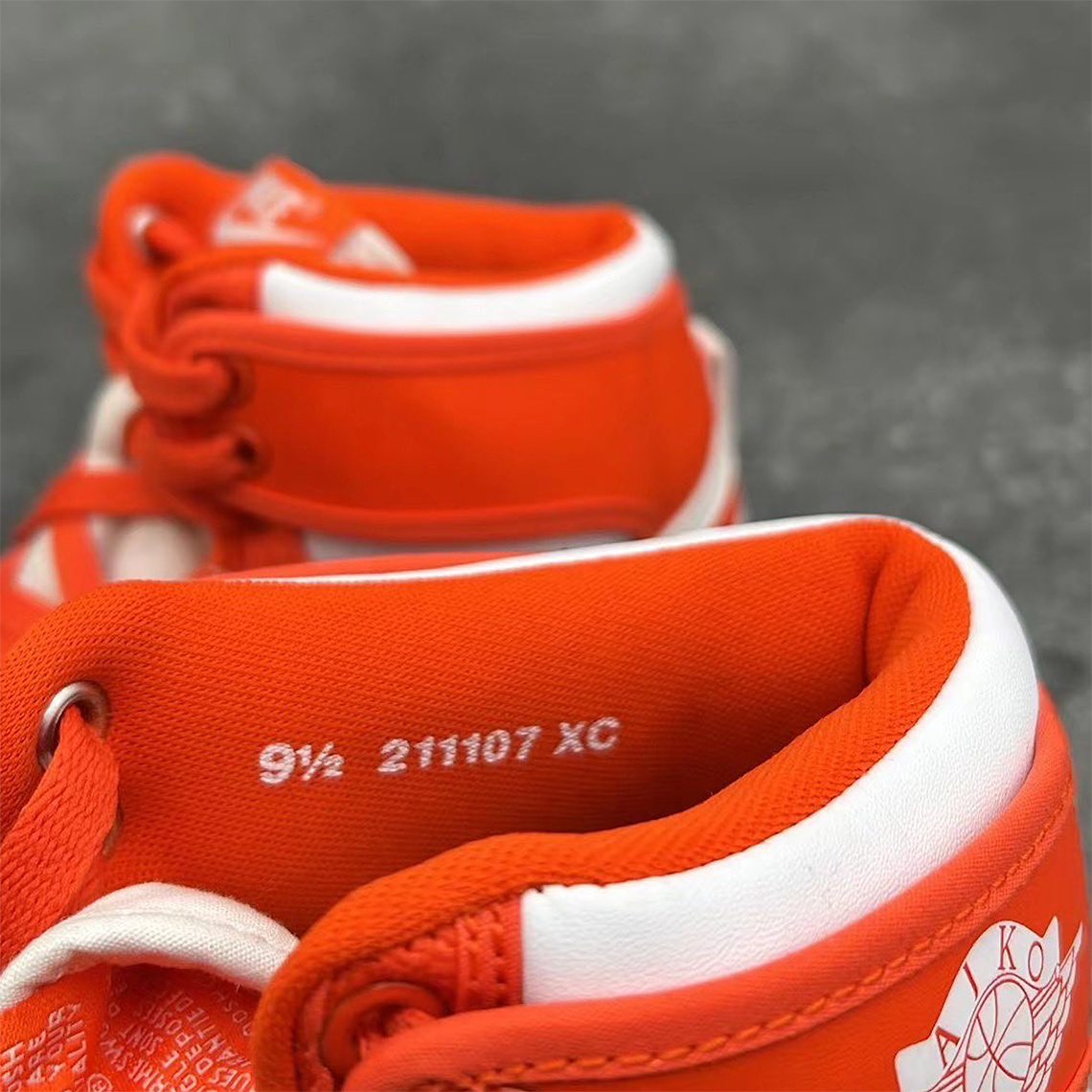 Air Jordan 1 Ajko Syracuse White Orange 1