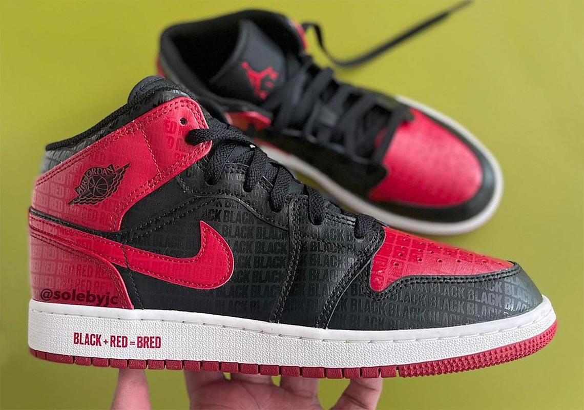 This Air Jordan 1 Mid Lays Out The Origin Of The "Bred" Nickname