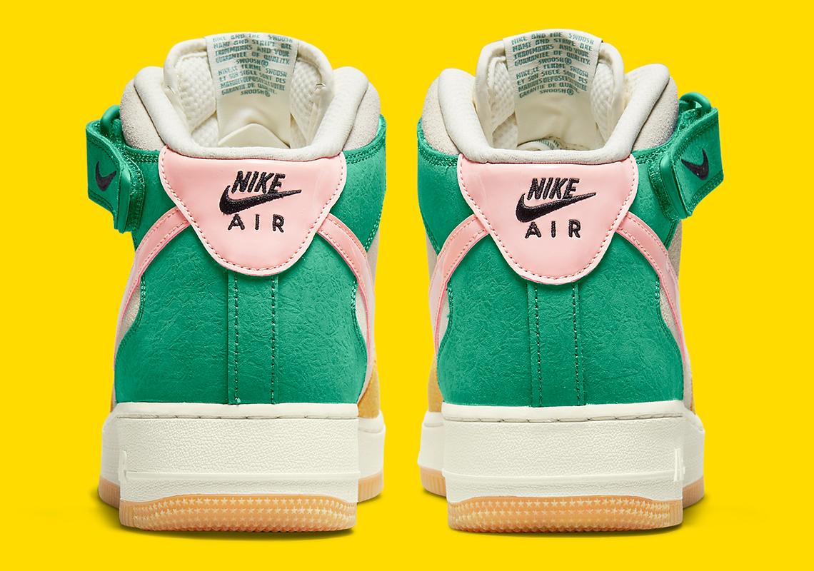 Nike Air Force 1 Mid Nh Coconut Milk Bleached Coral Vivid Sulfur Dr0158 100 Release Date 8