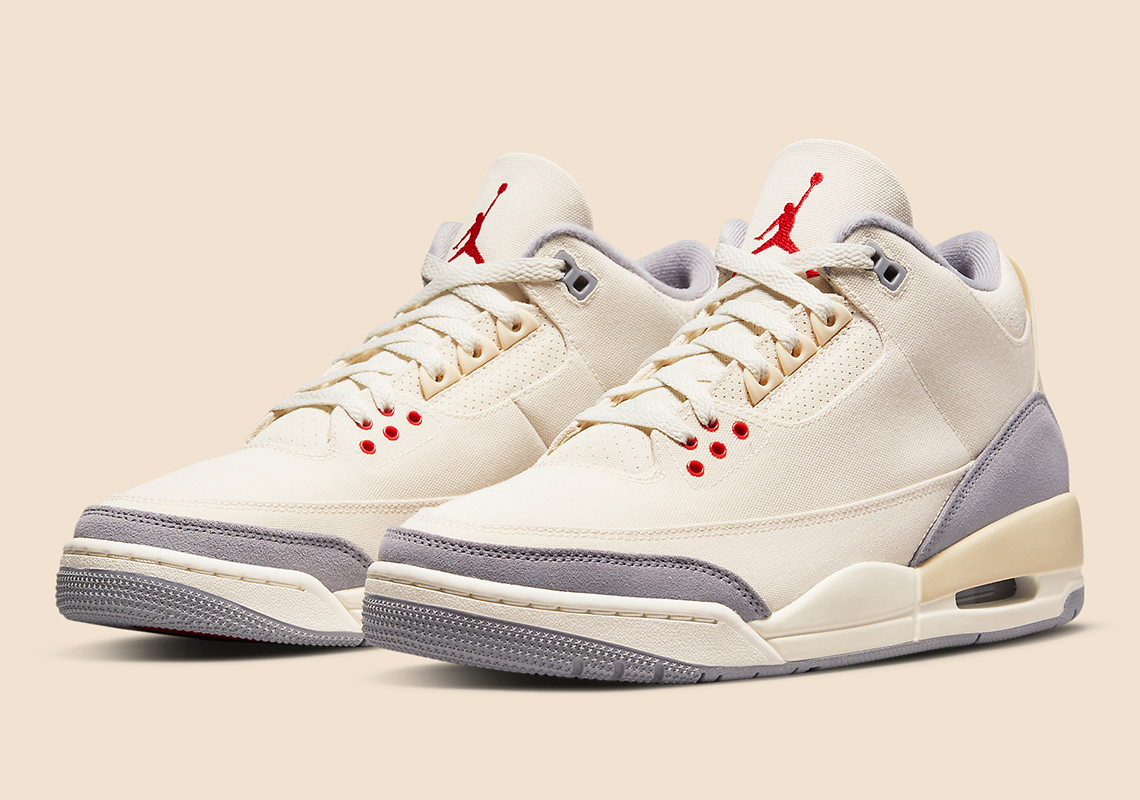 Air Jordan 3 Muslin Canvas Dh7139 100 Release Date 4