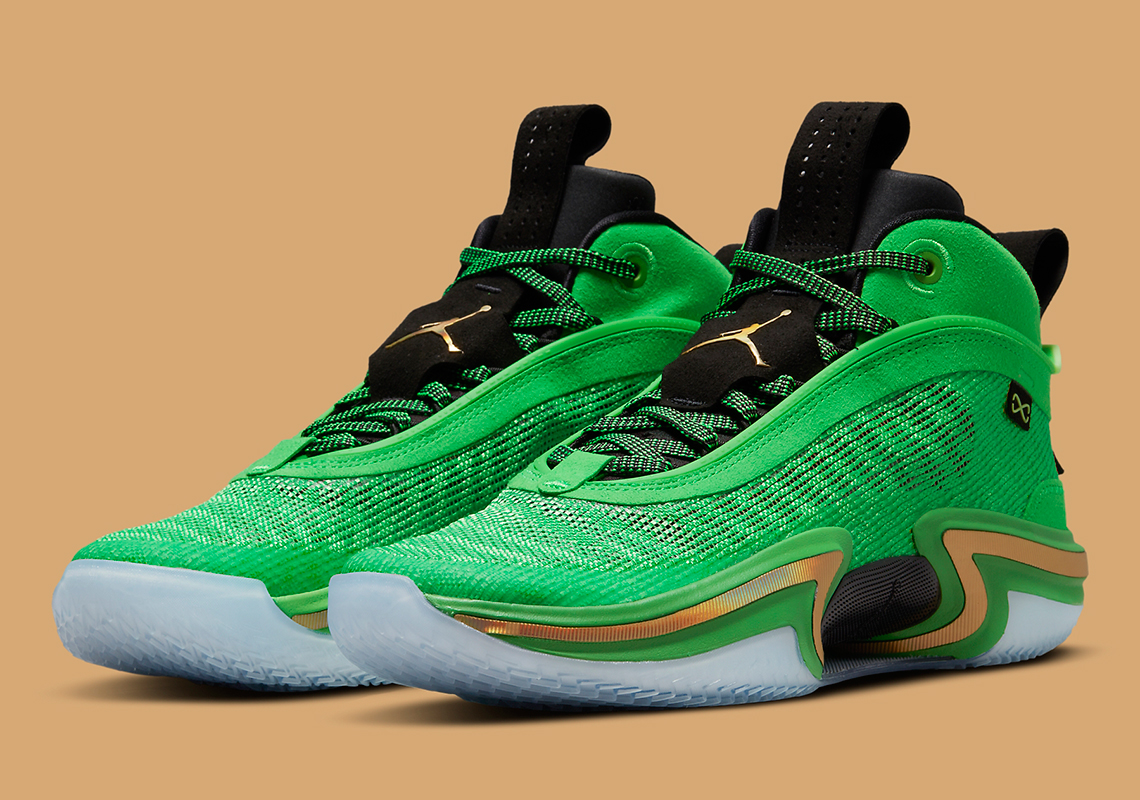 Air Jordan 36 Surfaces In Celtics-Friendly Green And Gold