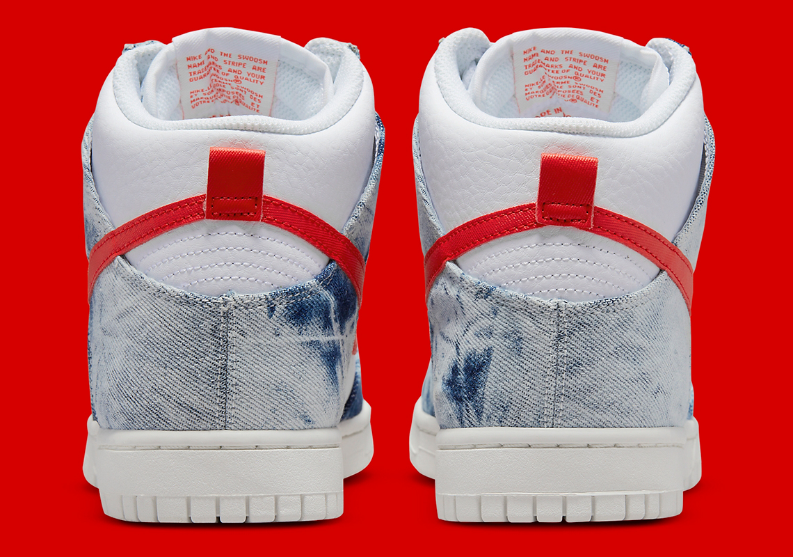 Nike Dunk High Washed Denim Release Date 6