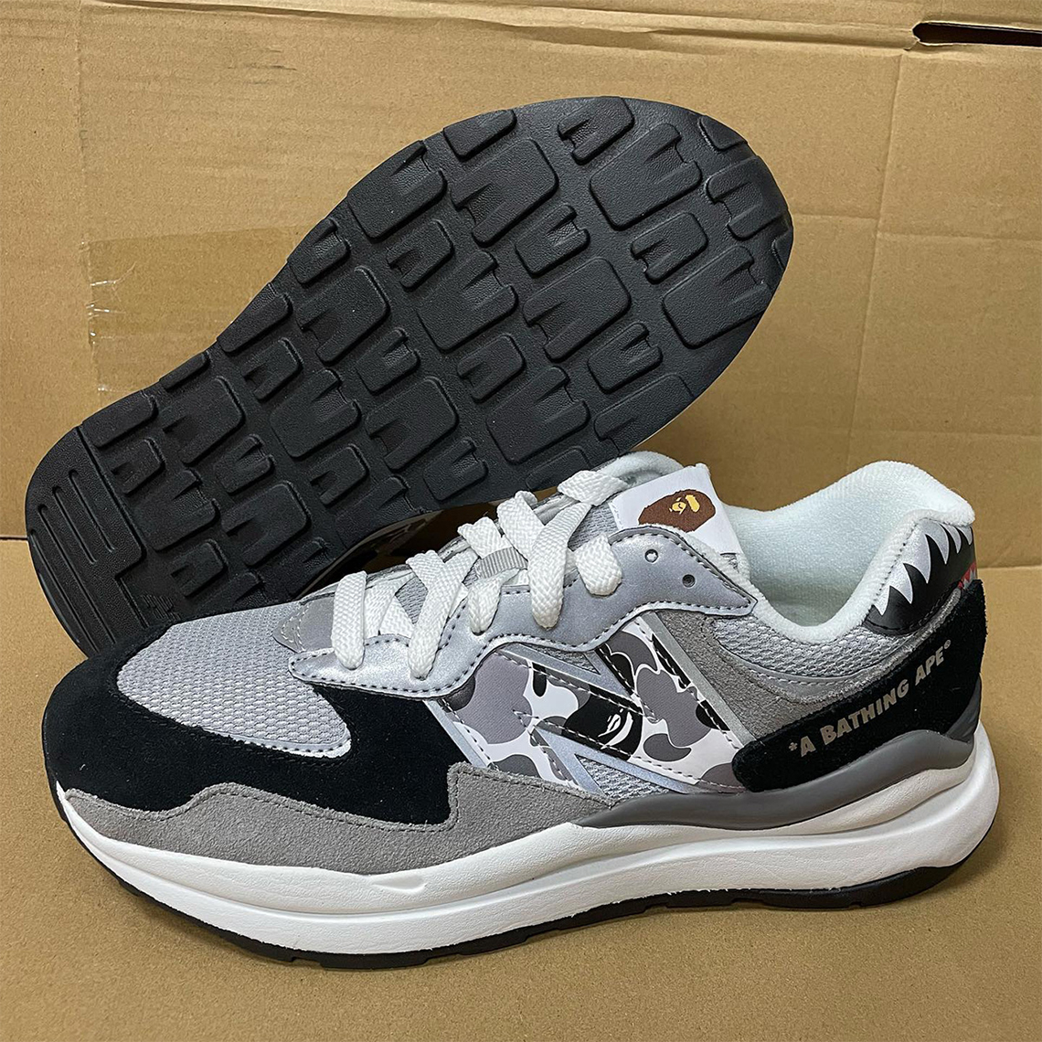 Bape New Balance 5740 Black White 5