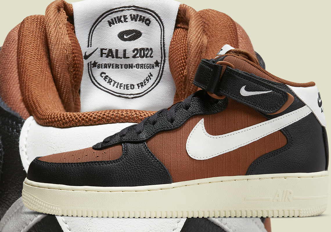 This Fall-Colored Nike Air Force 1 Mid Is "Certified Fresh"