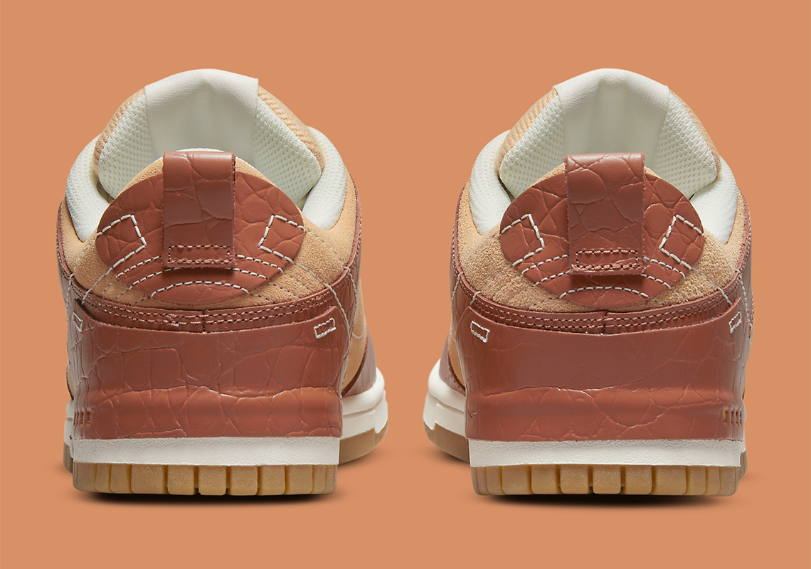 Nike Dunk Low Disrupt 2 Brown Croc Dv1026 215 Release Date 1