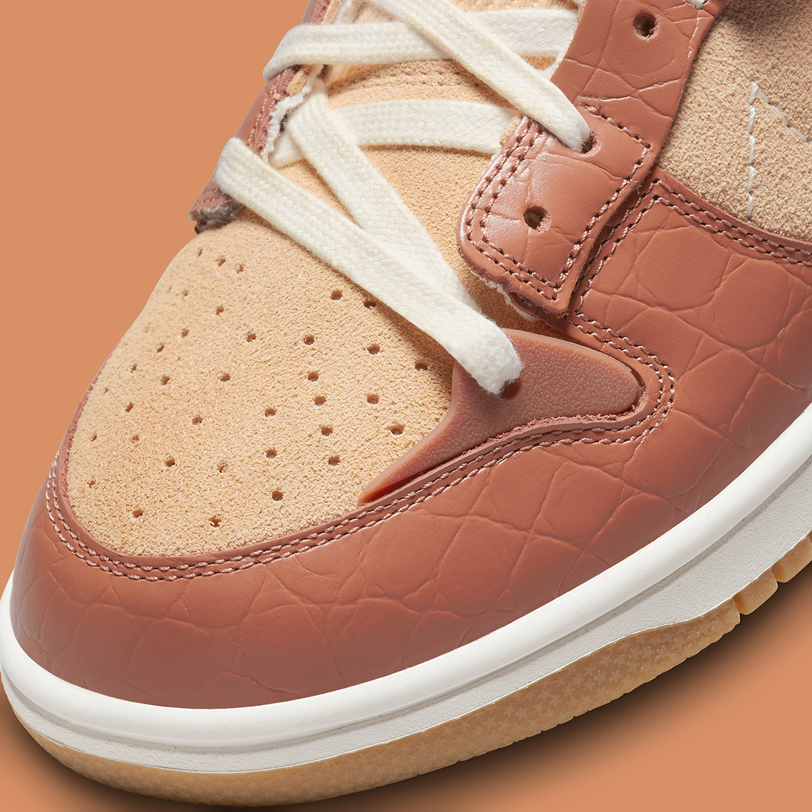 Nike Dunk Low Disrupt 2 Brown Croc Dv1026 215 Release Date 5