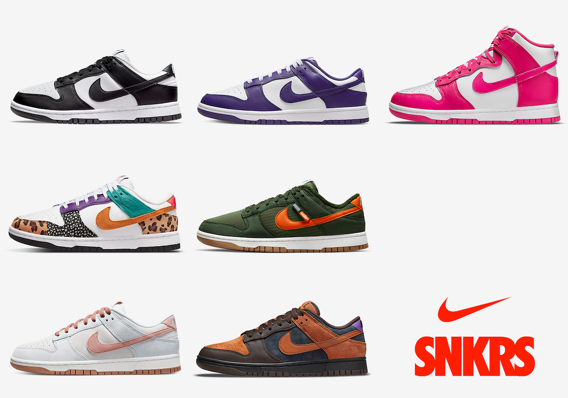 A Major Haul Of Nike Dunks Releases Throughout May