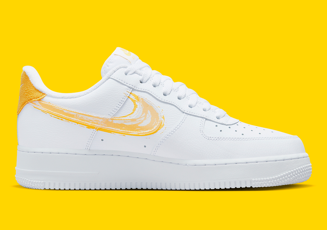 Nike Air Force 1 Low Brushstroke Yellow Dx2646 100 8