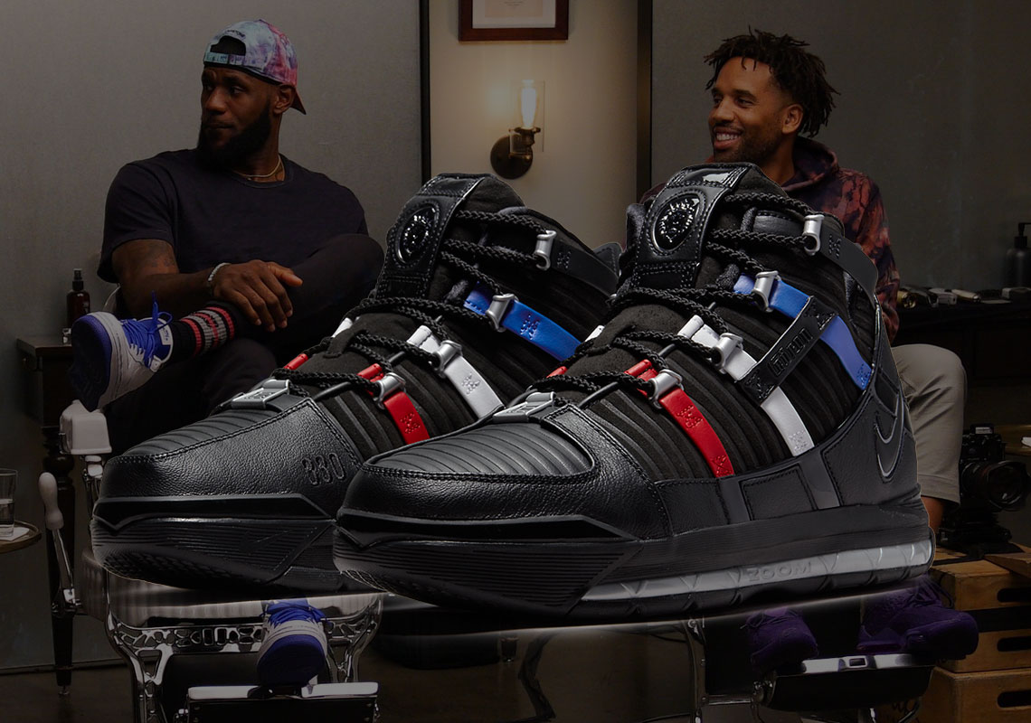 The Nike LeBron 3 Appears In Barbershop-Themed Colorway
