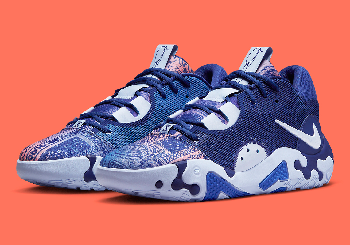 Paul George's Nike PG 6 Appears With Blue Paisley Accents