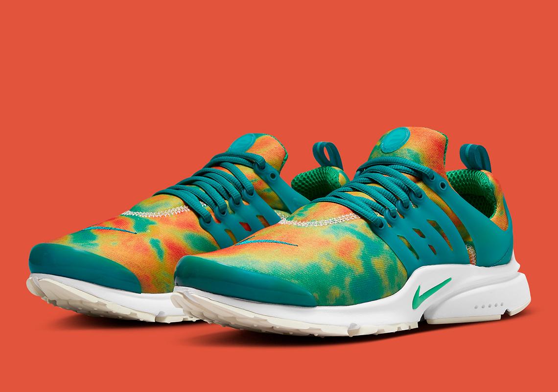 Nike Air Presto Tie Dye Green Orange Ct3550 200 2
