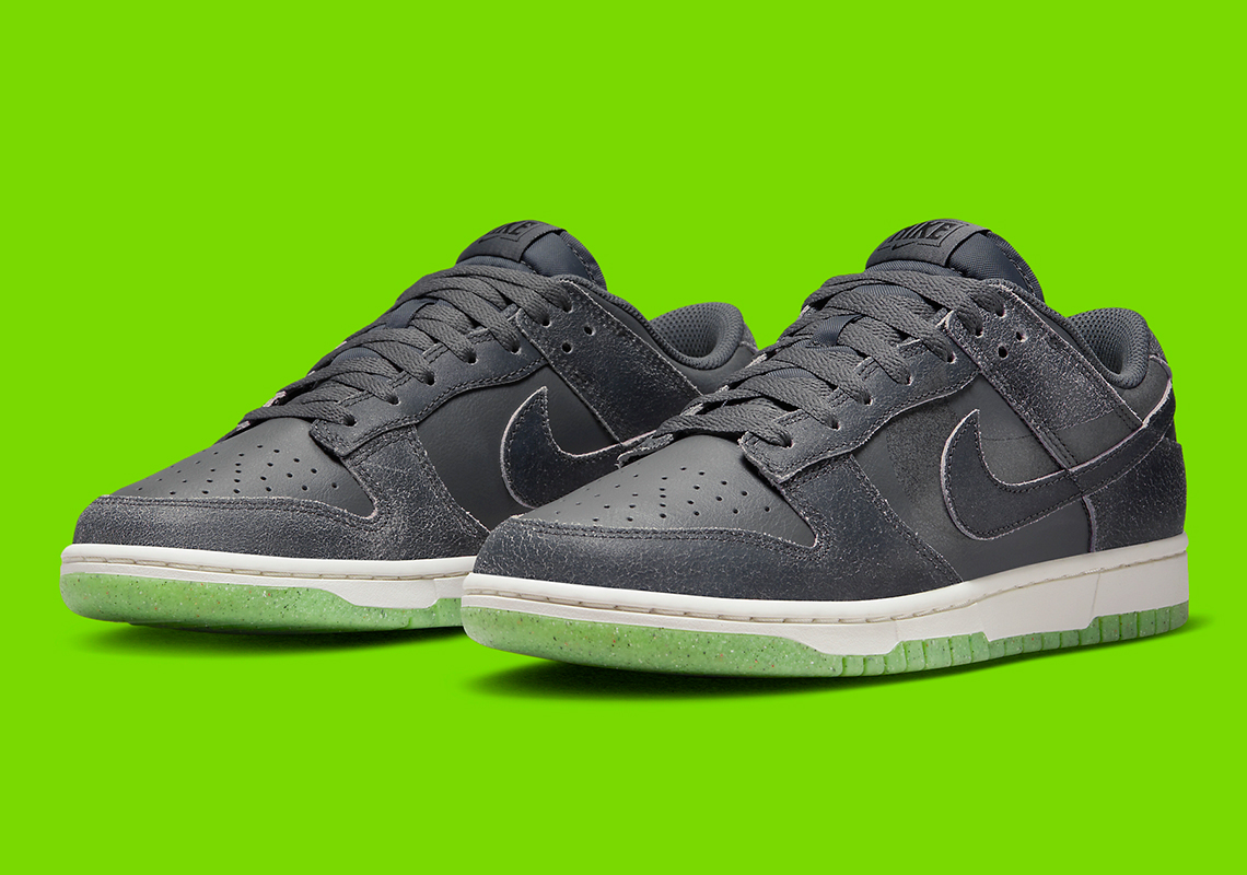 Nike Dunk Low Grey Green Double Swoosh Dq7681 001 3