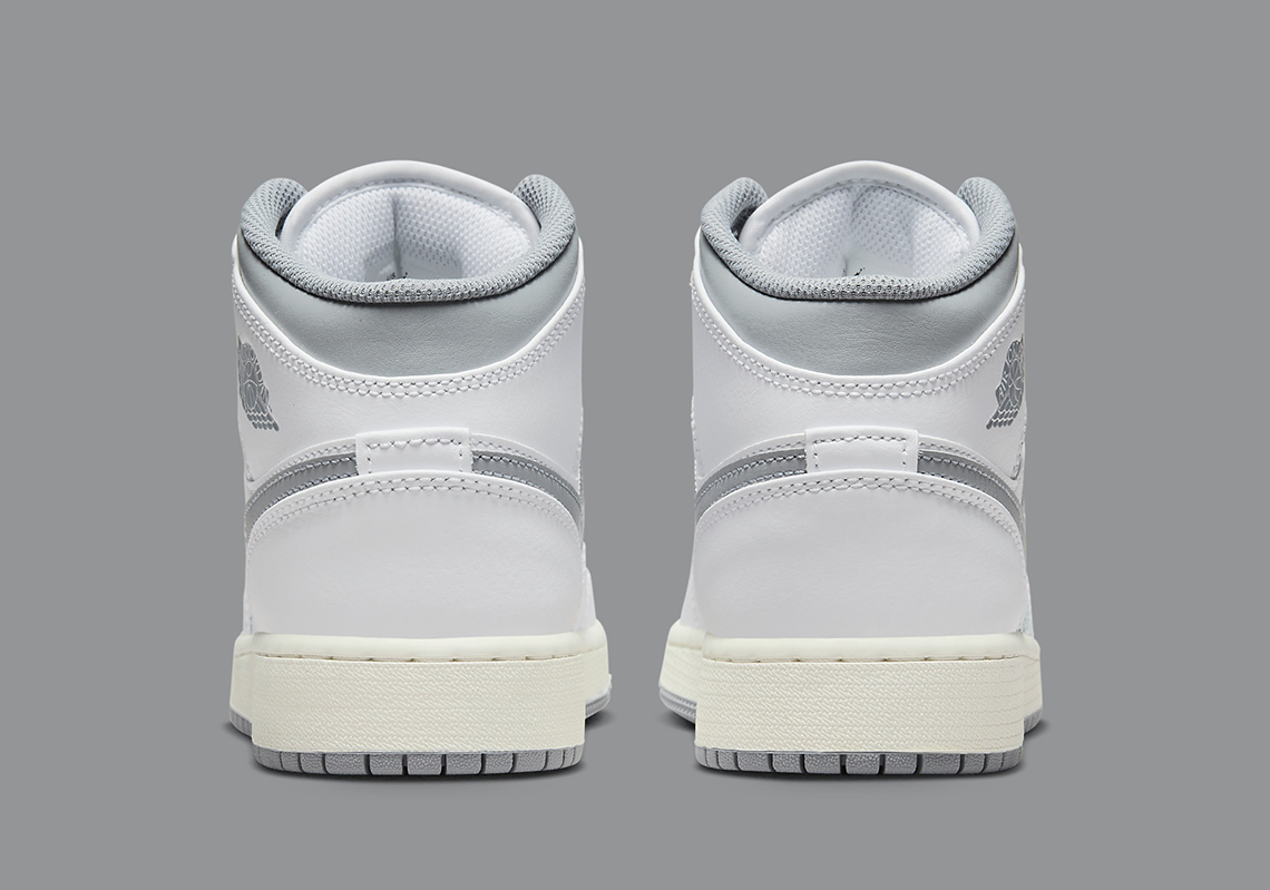 Air Jordan 1 Mids Kids Neutral Grey 8