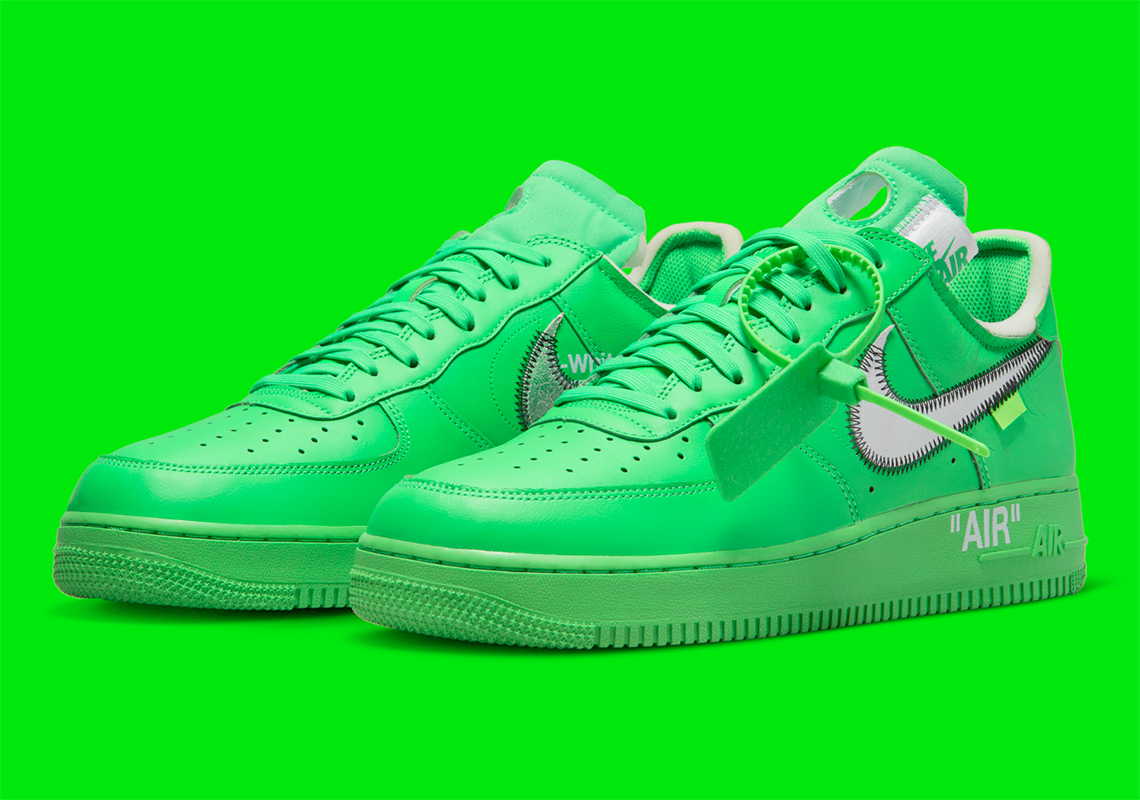 Official Images Of The Off-White x Nike Air Force 1 Low "Green"