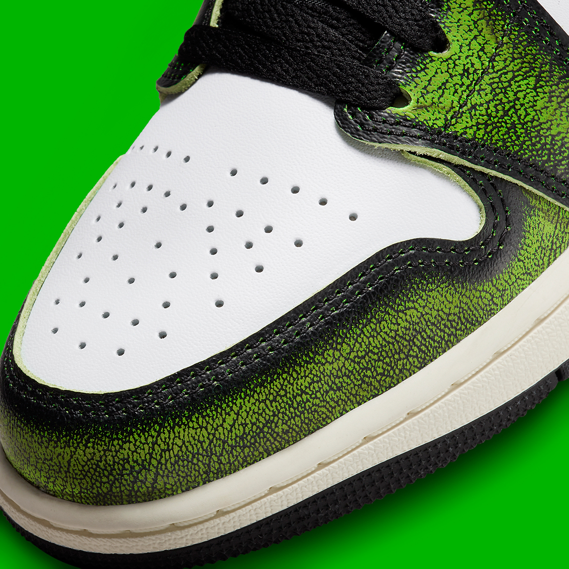 Air Jordan 1 Low Wear Away Black Green Dn3705 003 2