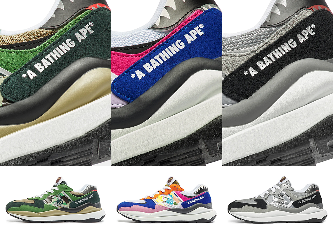 BAPE And New Balance To Release A Trio Of 57/40 Colorways On July 30th