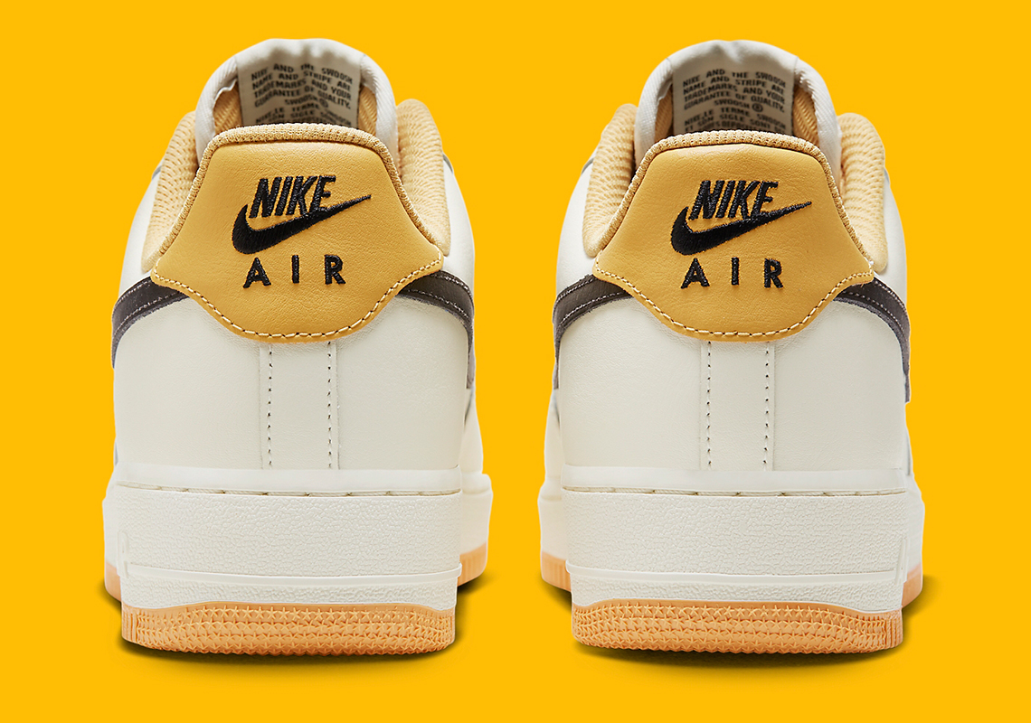 Nike Air Force 1 Low Sail Gold Black Fd9063 101 7