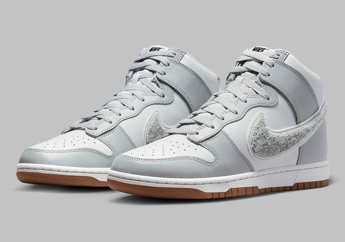 Nike Dunk High Chenille Grey Gum Dr8805 003 6