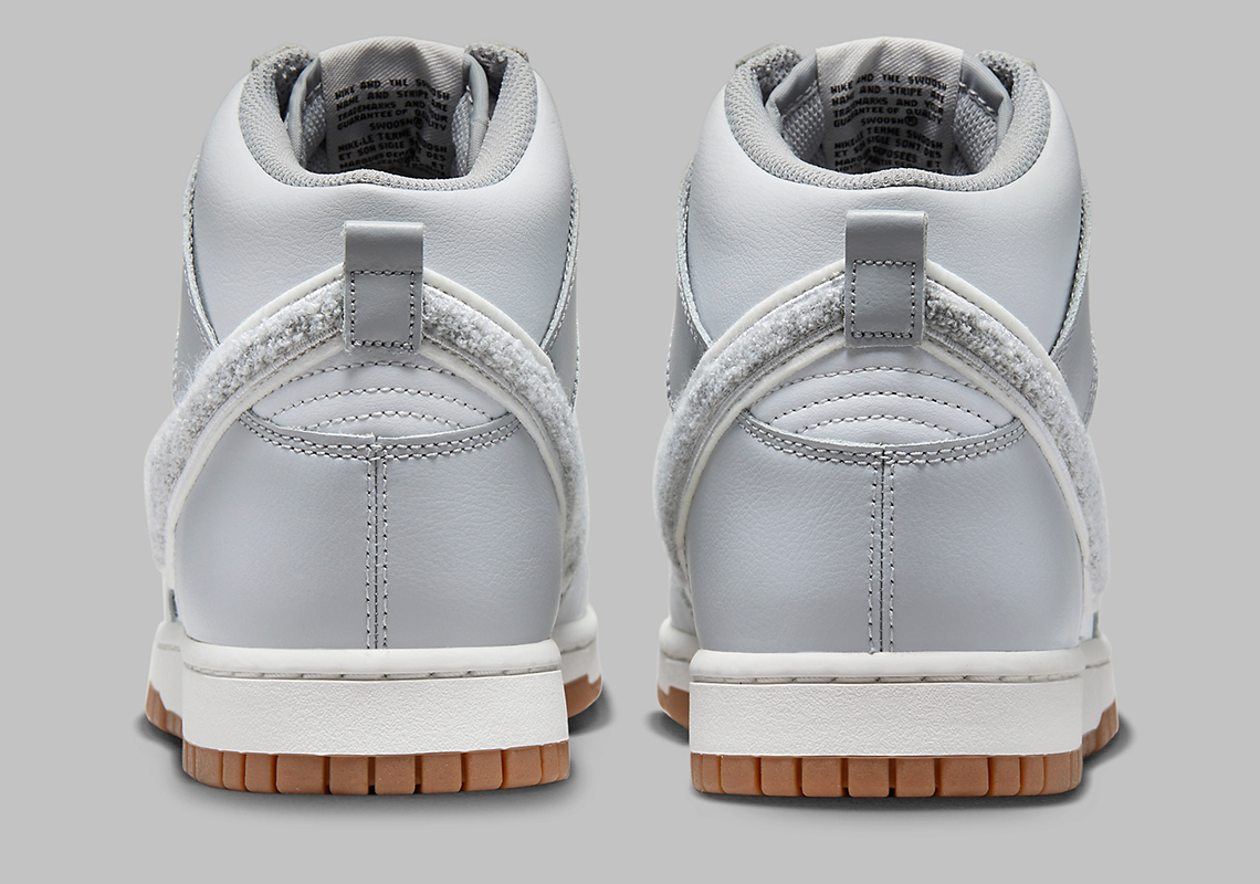 Nike Dunk High Chenille Grey Gum Dr8805 003 7
